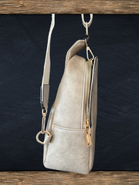 Vegan Leather Sling Bag - Stylish and Functional Solution for Busy Women/Moms - Market Street Waze